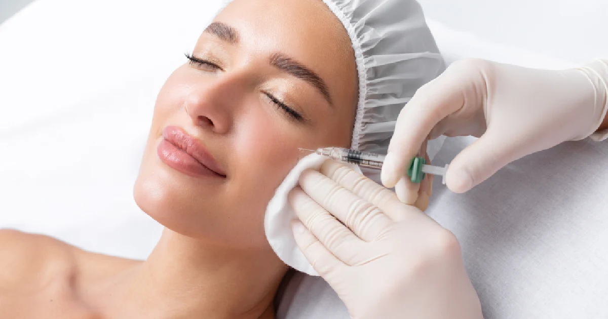 woman receiving a Daxxify treatment in Caribou, ME